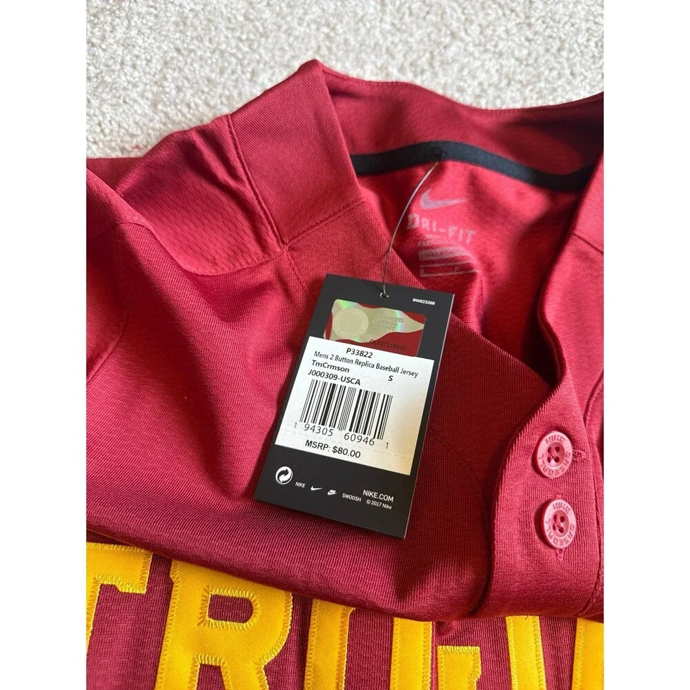 USC Trojans Nike Men’s Baseball Jersey Size Small